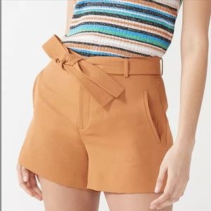 Women's Nine West Belted Flat Front 4" Shorts size XL Cedar Barn